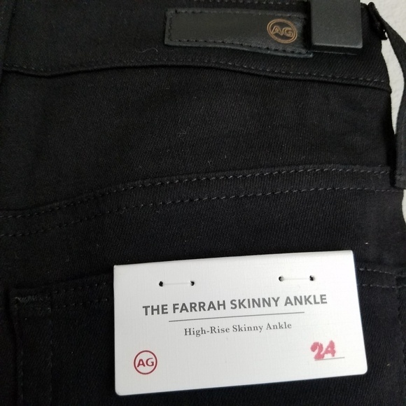 AG Adriano Goldschmied Farrah Leather size 24 NWT - Picture 7 of 8